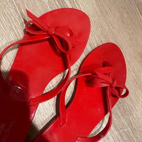 Melissa red bow flip flops - Picture 5 of 9